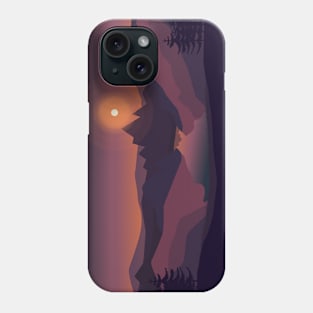 Sunset in wild mountains Phone Case