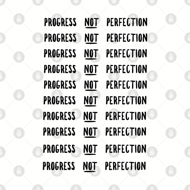 Progress Not Perfection - motivational quotes by MoviesAndOthers