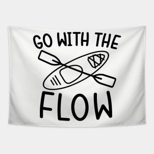 Go With The Flow Kayaking Camping Tapestry