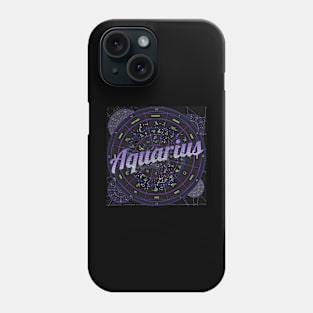 Aquarius Zodiac Astrology Phone Case