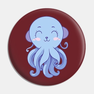 Kawaii Octo Pin