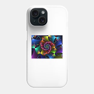 Rainbow Bows Fractal Phone Case