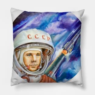 First Man In Space Pillow