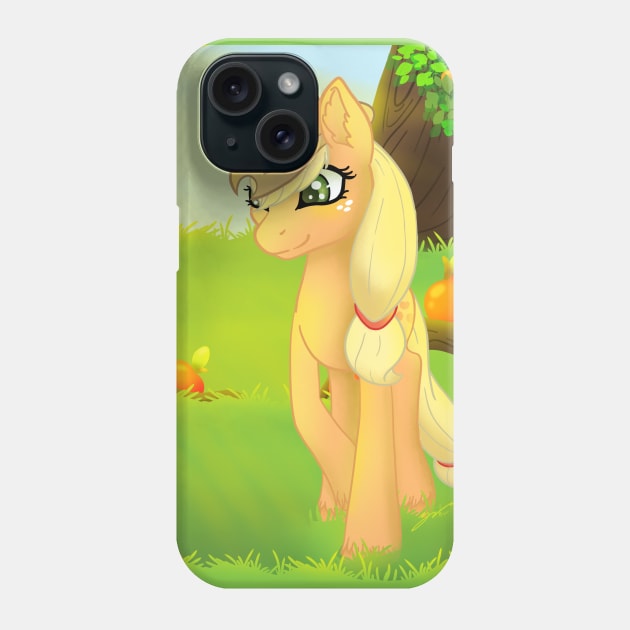 Apple Jack in the Orchard Phone Case by ThatCatObsessedDemon