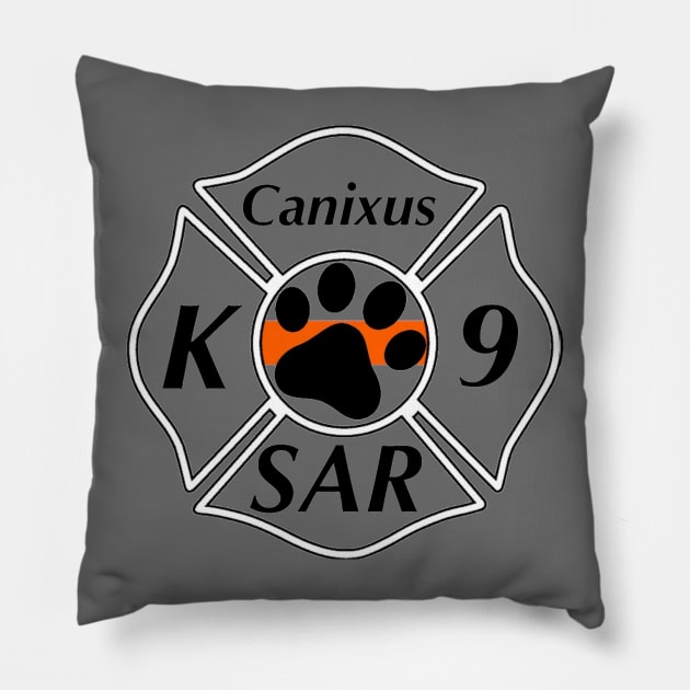 Canixus K9 SAR Logo Pillow by canixusk9sar