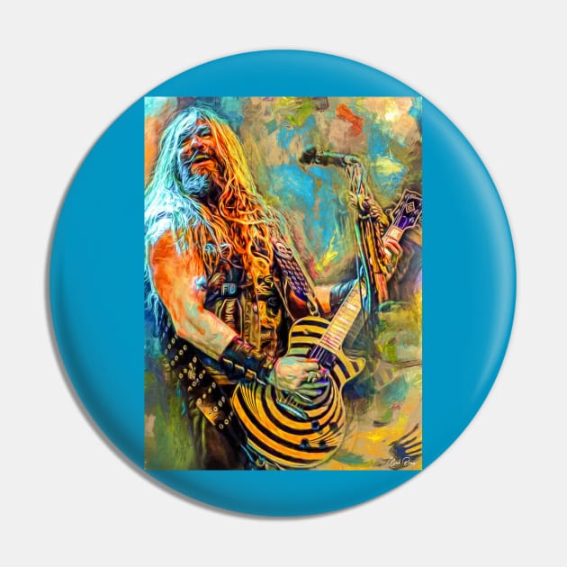 Zakk Wylde guitar player Pin by IconsPopArt