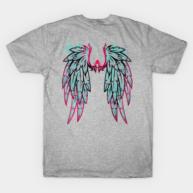 angel wing shirts with wings on back