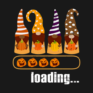 Pumpkin Season Loading Funny Gnome Fall Season T-Shirt