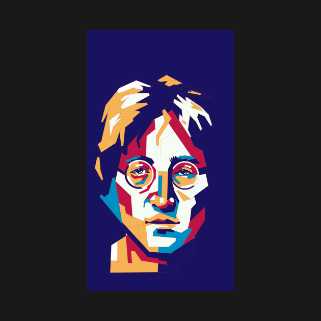 John Lennon Pop Art by Doodle Casual Shoes