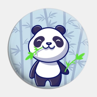 Panda Likes Snacks Pin