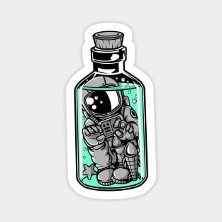 Astronaut in The Bottle Magnet