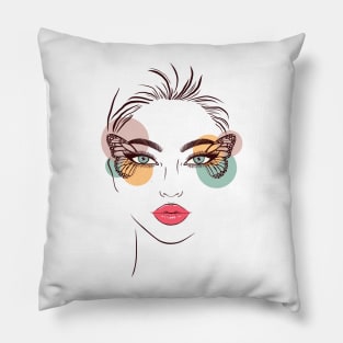 Butterfly woman Pillow