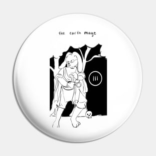 The Earth Mage Rabbit Tarot Card Pin