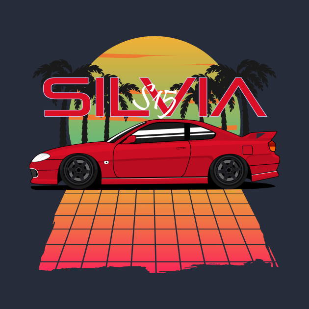 Silvia S15 Retro Wave Style by masjestudio