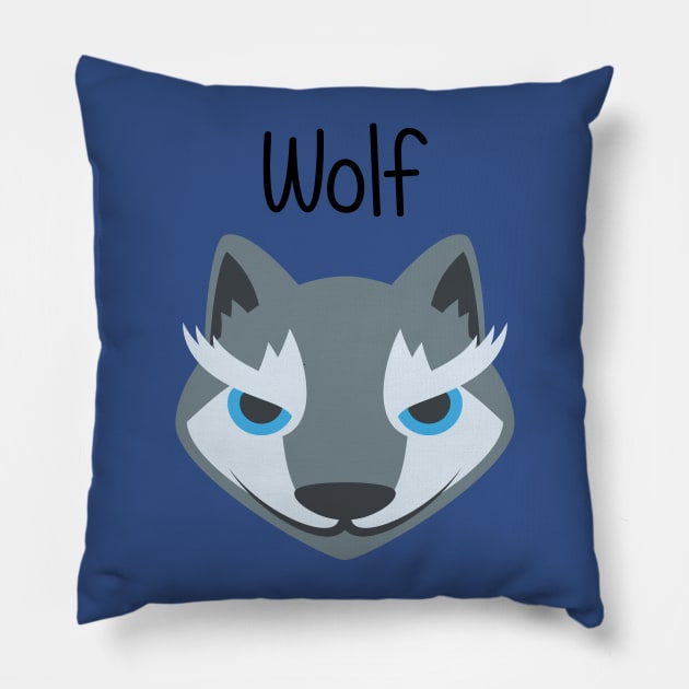 Big Bad Wolf Pillow by EclecticWarrior101