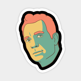 Jack Kerouac Portrait In Vintage Colors Magnet