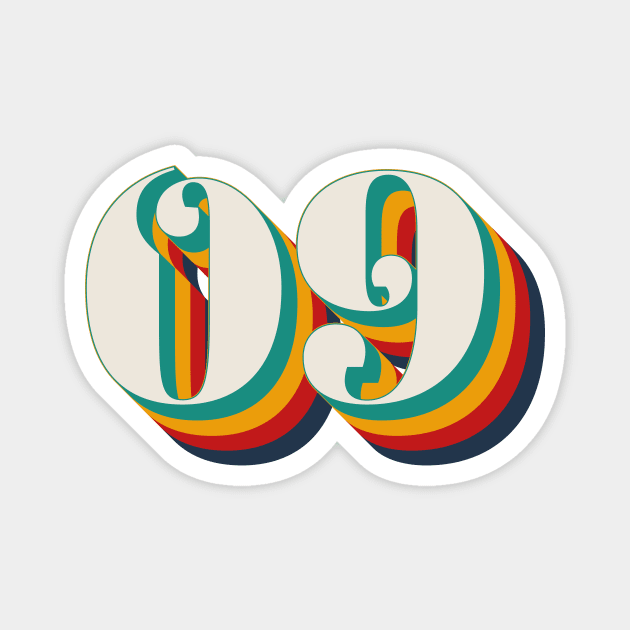 Number 9 Magnet by n23tees