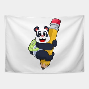 Panda Pupil Pencil Tapestry