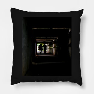 Zombie infested underpass Pillow