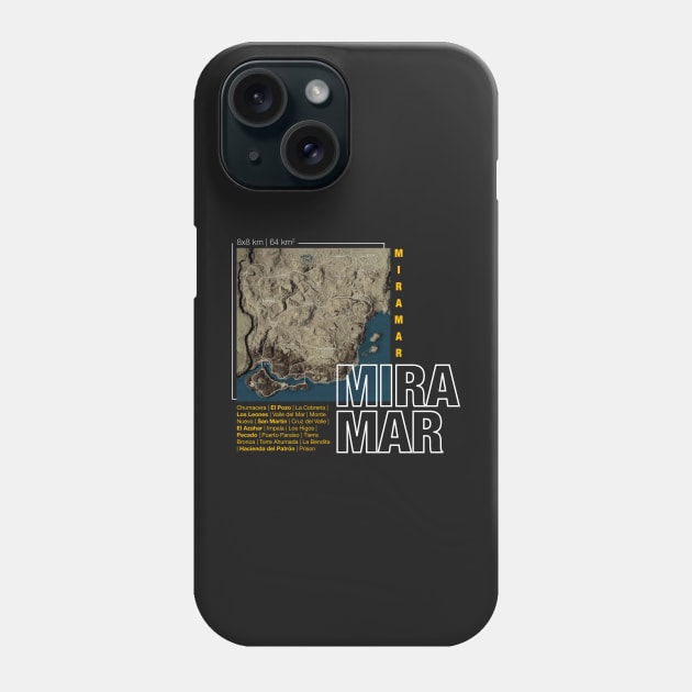 Miramar Map Phone Case by Dzulhan