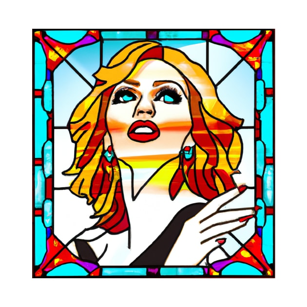 Stained Glass Kylie Minogue by SNAustralia