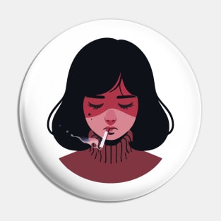 Sad Girl Pin