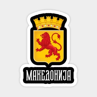 MAKEDONIJA Macedonian Lion Coat of Arms Magnet