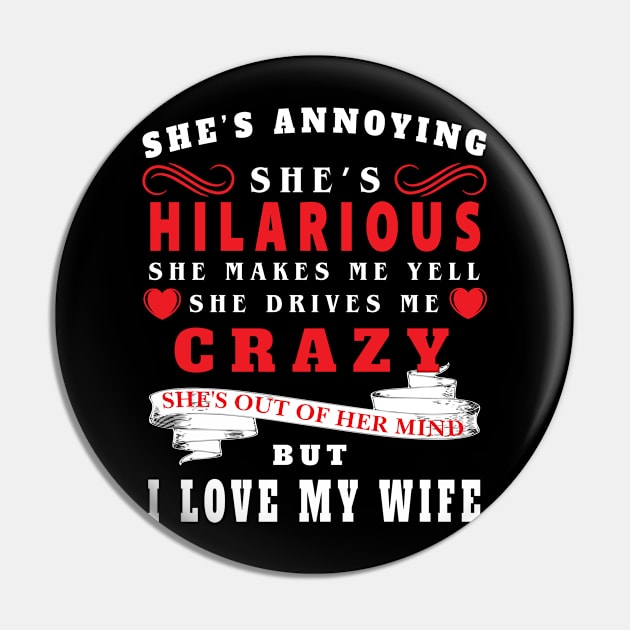 Marriage Series: I Love My Wife Pin by Jarecrow 