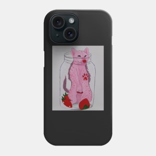 Strawberries and Cream Hyena Phone Case