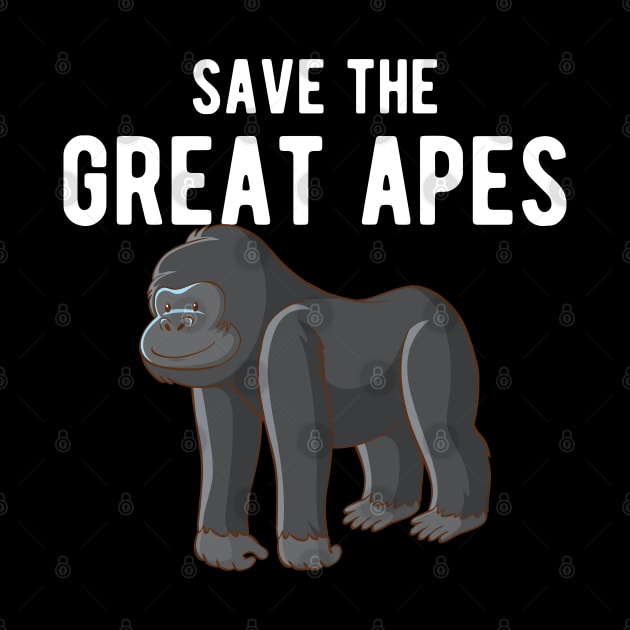 Great Ape - Save great apes by KC Happy Shop