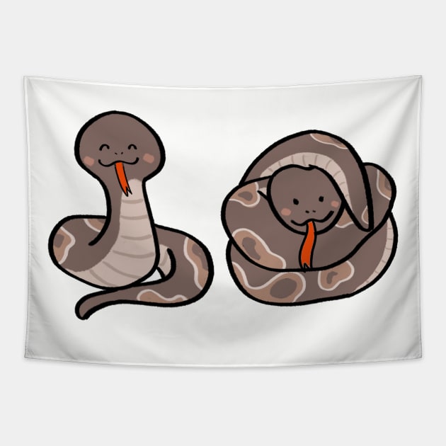 Cute ball python Tapestry by ballooonfish