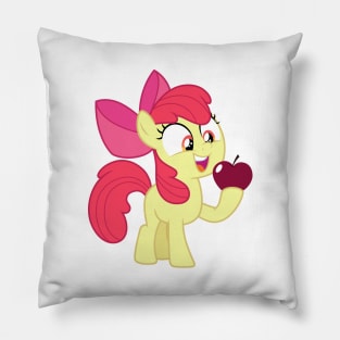 Apple Bloom with an apple Pillow