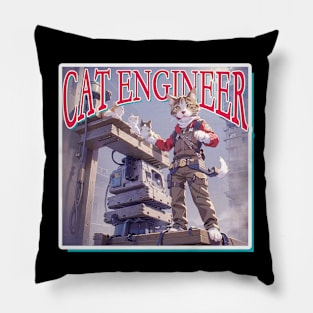 Cat Engineer Pillow