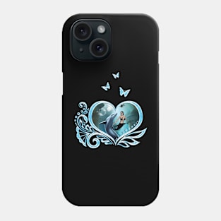 The legend of dolphin and mermaid Phone Case