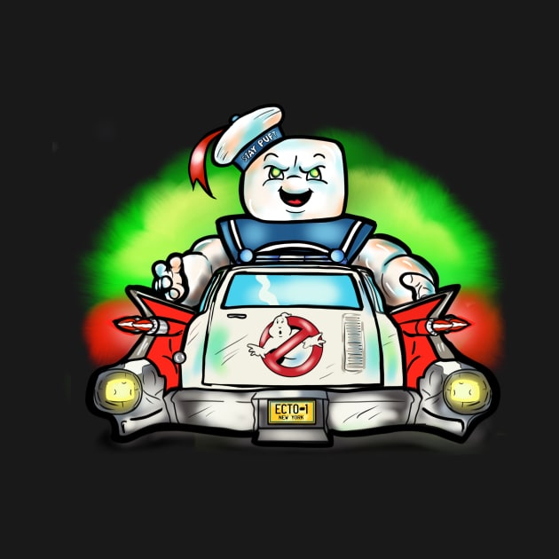 Its The Stay Puft Marshmallow Man! by MonicaLaraArt