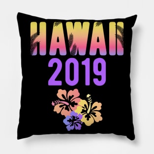 Hawaii Family Vacation 2019 Souvenir Pillow