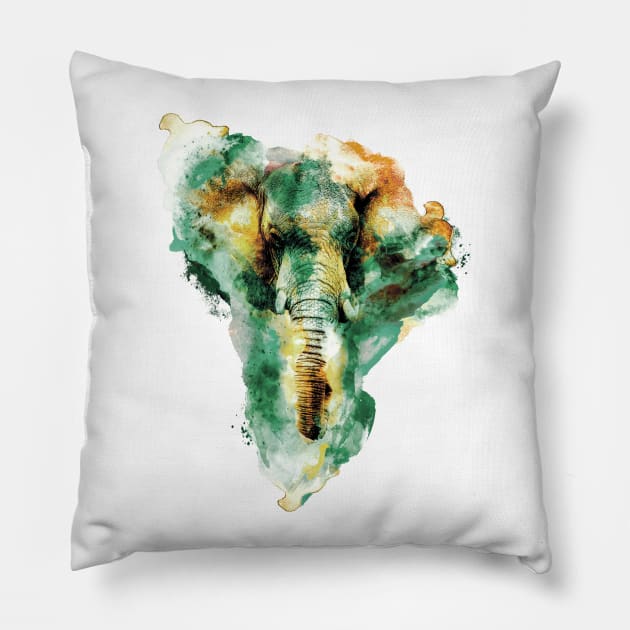 Elephant Pillow by rizapeker