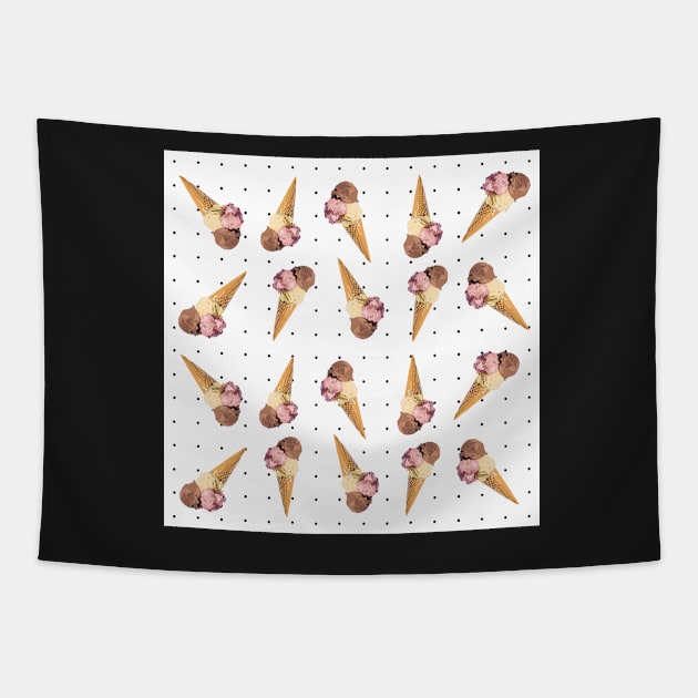 Ice Cream Foodies Tapestry by smoochugs