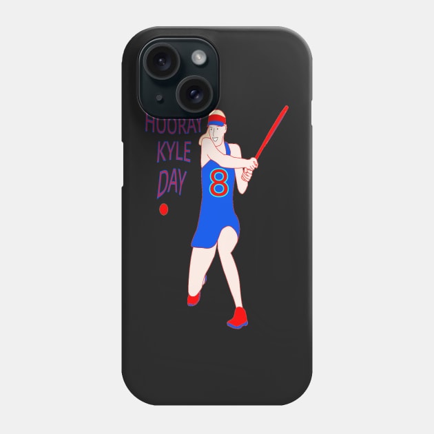 KYLE DAY RETRO TENNIS PLAYER GIRL NUMBER 8 Phone Case by sailorsam1805