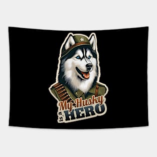 Husky soldier Tapestry