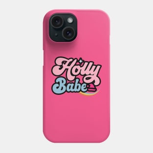 Holly Babe Christmas Vintage Retro Phone Case