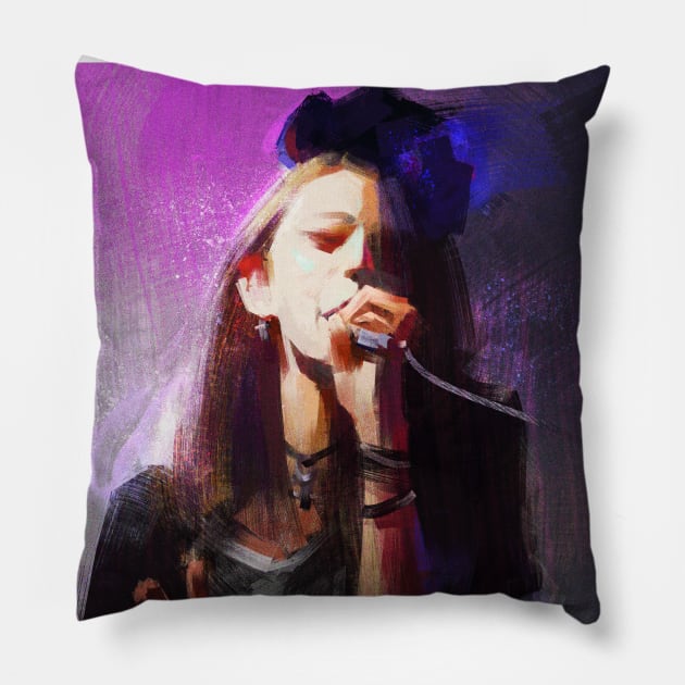 bandmaid vocal Pillow by joearc