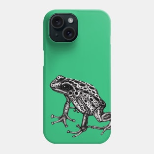 Blue poison dart frog Phone Case