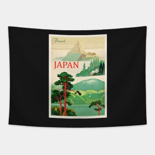 Japan vintage travel Tapestry