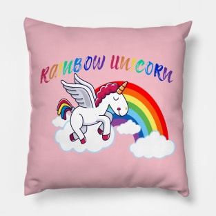 Rainbow Unicorn Lover Pillow