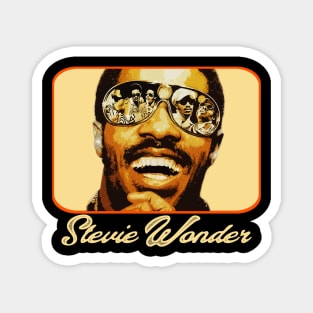 Stevie Wonder 80s Magnet