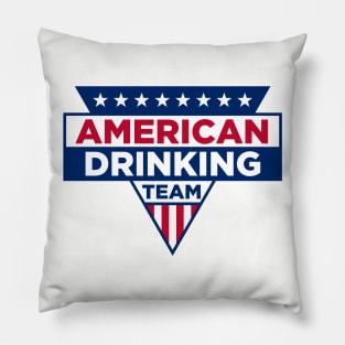 American Drinking Team Pillow