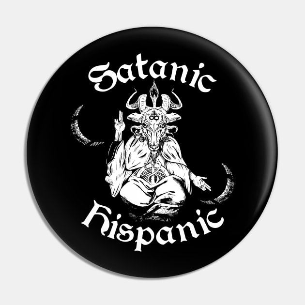 Baphomet Satanic Hispanic Pin by Tshirt Samurai