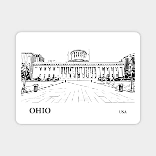 Ohio State USA Magnet