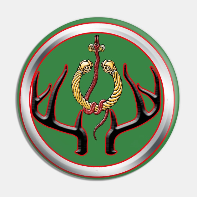 Shield of Cernunnos Pin by IanCorrigan